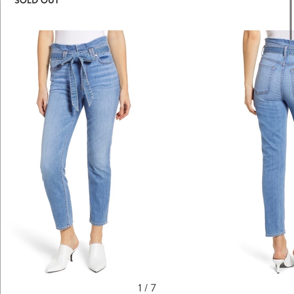 7 for all mankind Paperbag waist jean
